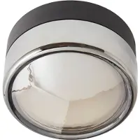 Loom Design LED-taklampe Otto Convex, grå, IP65