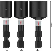 Bosch Pro Impact 8/10/13 Pipe Til Muttertrekker 50 Mm 3 Enheter