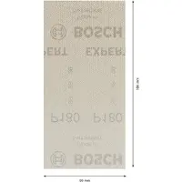 Bosch Accesorios Expert M480 93x186 Mm G180 Sandpapir 50 Enheter