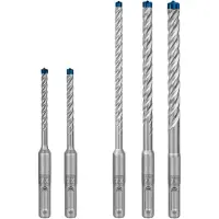 Bosch Powertools Bosch Expert 7x - Borsett - for betong, forsterket betong, granitt, herdet betong, gneiss - 5 deler - 5 mm, 6 mm, 8 mm, 10 mm - SDS-plus - lengde: 115 mm, 165 mm