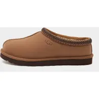 Ugg for man. 1175070 Tasman II Nubuck brown leather slippers (41), Flat, None, Casual, Homewear