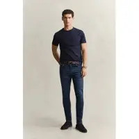 Gant for man. 1000030 Medium wash extra slim fit Active Recover jeans (38/36), Blue, Casual, Cotton, Denim