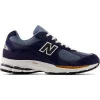 New Balance unisex. U2002RV1_LI 2002R navy blue leather trainers (50), Flat, Suede, Laces, Casual