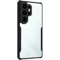 Tactical Samsung Galaxy S26 Ultra Quantum Stealth-deksel med forsterkede hjørner - klar / svart
