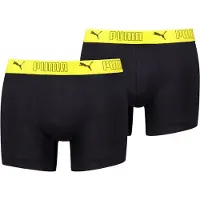 Puma Sport Microfiber Boxers (2-Pack) Men, Clothing, Black/Yellow, 5