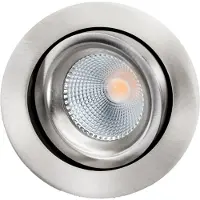 SG ARMATUREN Junistar Lux Isosafe downlight 7 W 3000 K, børstet stål