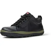 Camper for man. K300285-047 Peu Pista GM multicolor leather sneakers (44), Black, Flat, Laces, Casual