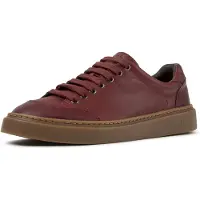 Camper for man. K101105-012 Runner Twentyfive burgundy leather sneakers (40), Flat, Laces, Casual