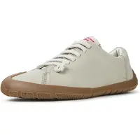 Camper for woman. K201940-013 Peu Path+ beige leather sneakers (42), Flat, Laces, Casual