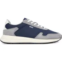 BOSS for man. 50568945 Vinston Runn navy sneakers (45), Flat, Laces, Casual