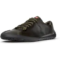 Camper for man. K101114-012 Peu Path+ leather sneakers in green (45), Flat, Laces, Casual