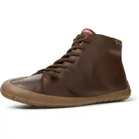 Camper for man. K300558-005 Leather ankle boots Peu Path+ brown (41), Flat, Laces, Casual