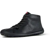 Camper for man. K300558-004 Botines de piel Peu Path+ negro (45), Leather, Black, Flat, Laces, Casual
