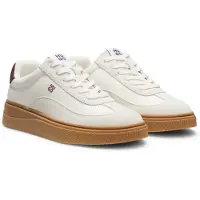 HUGO for woman. 50569344 Lyzz Tenn white sneakers (37), Flat, Laces, Casual