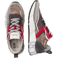Voile Blanche for man. 2017465 Club01 gray, black Leather Sneakers (43), Flat, Laces, Casual, Grey