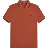 Fred perry for man. M3600 Orange Twin Tipped Polo (M), Casual, Cotton, Short sleeve