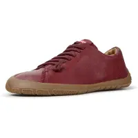 Camper for woman. K201940-010 Peu Path+ burgundy leather sneakers (40), Flat, Laces, Casual