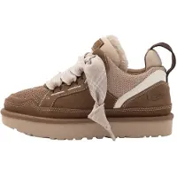 Ugg for woman. 1144032 Brown Lowmel Leather Sneakers (36), Flat, Laces, Casual