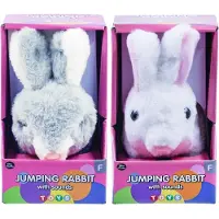 Impulse Toys hoppende kanin m/lyd 2-ass.