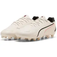 Puma KING 20 MATCH FG/AG Football Boots Youth, Age, Sugared Almond/Black/Ultra Red, 34.5