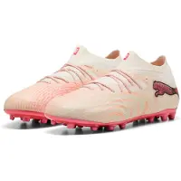 Puma FUTURE 9 ULTIMATE MG Football Boots Unisex, Women, Sugared Almond/White/Ultra Red, 46.5