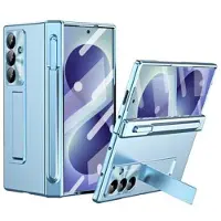 Mtp Products Samsung Galaxy Z Fold8 Ultra-etui med magnetisk hengsel, stylus og beskyttelsesglass - blå