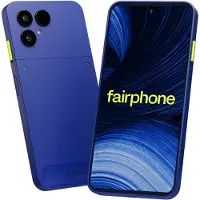 Fairphone (6. generasjon+) smarttelefon, 256 GB, 5G, koboltblå