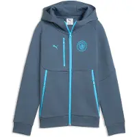Puma Manchester City Fc 26/27 Tech Hoodie Reise Junior Full Zip Sweatshirt