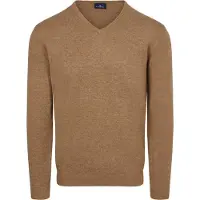 Steppin' Out Genser V-has Merinou Praine Brun Beige Størrese
