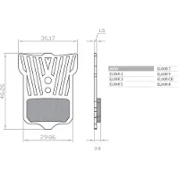 Brenta Ciclo Lightech Elixir 9/7/cr/xx/x0/t/tl Avid/sram Skivebremseklosser