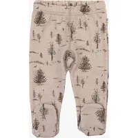 Joha Leggings m. Fot - Ull/Viskose - Beige m. Trær - - 50 - Leggings - Ull