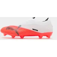 Puma ULTRA NITRO 7 MATCH FG/AG Laceless Football Boots Unisex, Women, Ultra Red/Black/White, 44.5