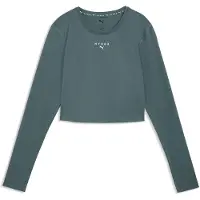 Puma x HYROX PWRMODE Cropped Long Sleeve Tee Women, Clothing, Herb Garden, XXS