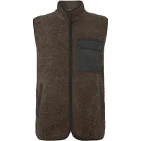 Didriksons Rasmus 2, Fleecevest, Herre, Dark Mocha