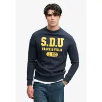 Superdry Ath Felt Applique Relaxed Crew Collegegenser