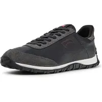 Camper for woman. K201885-009 Drift Walk black and grey leather sneakers (38), Flat, None, Casual