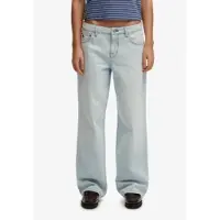 Superdry for woman. W7011267A Mid Rise Wide Leg blue jeans (29/32), Casual, Cotton, Denim