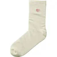Name it Sokker - NkfLisok - Antique White/Brodér Heart - - 34/36 - Sokker