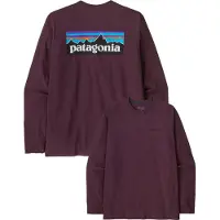 Patagonia P-6 Logo Responsibili Langermet T-skjorte rød