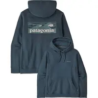 Patagonia Boardshort Logo Uprisal Hettegenser blå