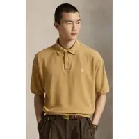 Ralph Lauren for man. 710B18907007 Beige relaxed fit piqué polo shirt (S), Casual, Cotton, Short sleeve