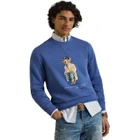 Ralph Lauren for man. 710B27073001 Blue Polo Bear Fleece Sweatshirt (M), Casual, Cotton