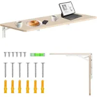Macleans sammenleggbar hylle/bordplate i tre, 100 x 40 cm, maks. 50 kg, MC-128 WD