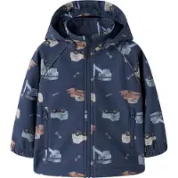 Name It Mini Softshell Jakke m. Fleece - NmmAlfa08 - Oceana/Construct - - 6 år (116) - Softshell