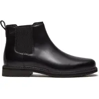 Timberland for man. TB0A42PGW021 Black Stormbucks leather Chelsea boots (47.5), Flat, None, Casual