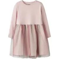 Name it Kjole - Tyl/Hullmønster - NmfLouisa - Lotus - - 4 år (104) - Kjole