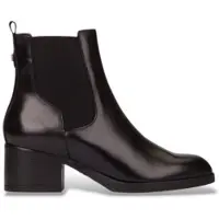 Wonders for woman. G-6252_2763_5792 Santafé 52 Black Leather Ankle Boots (39), 3 to 5 cm, None, Casual