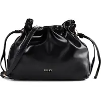 Liu Jo for woman. AF6096-E1065 Black medium Riccy shoulder bag (OSFA), Casual, Polyester