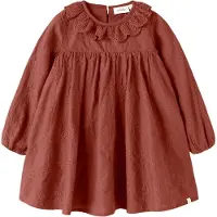 Lil´ Atelier Lil' Atelier Kjole - NmfNopa - Mahogni - - 4 år (104) - Kjole