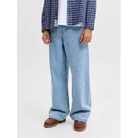 Jack & Jones Jeans - JjiDave - Blue Denim/Light Blue - - 9 år (134) - Jeans